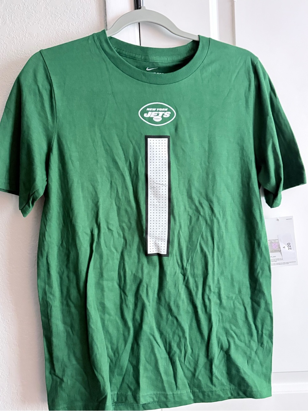 Nike Green New York Jets Graphic Tee with White Accent